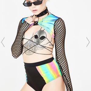 Out of stock Dolls Kill Trouble Long Sleeve Top